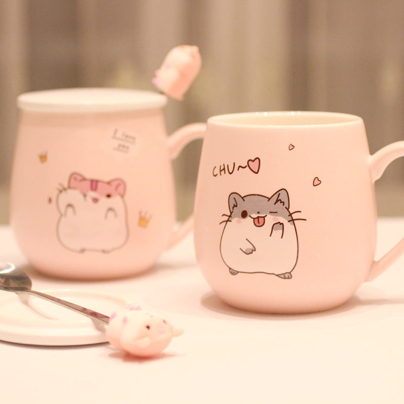 3 Pcs Cartoon Kitten Mug – Creative Ceramic Style
