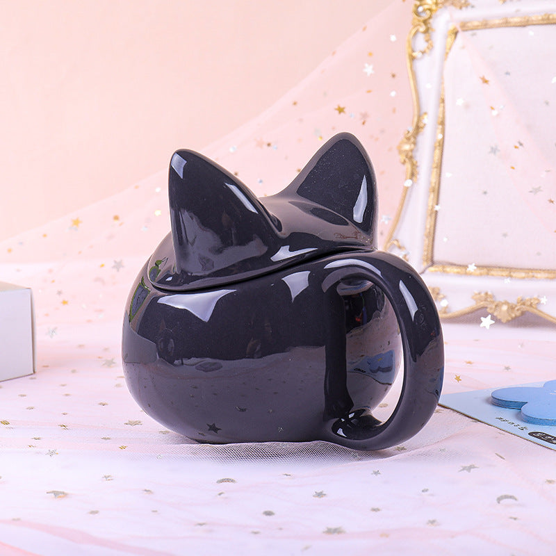 Adorable Cat Mug With Lid