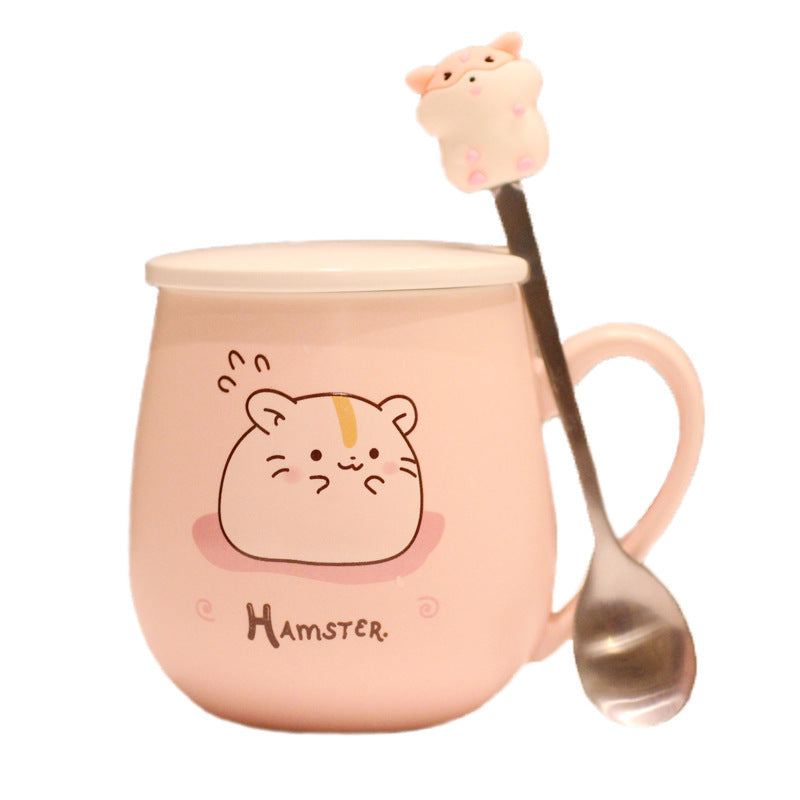 3 Pcs Cartoon Kitten Mug – Creative Ceramic Style