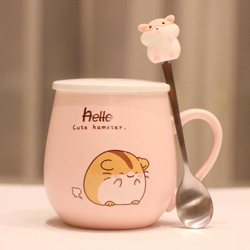 3 Pcs Cartoon Kitten Mug – Creative Ceramic Style