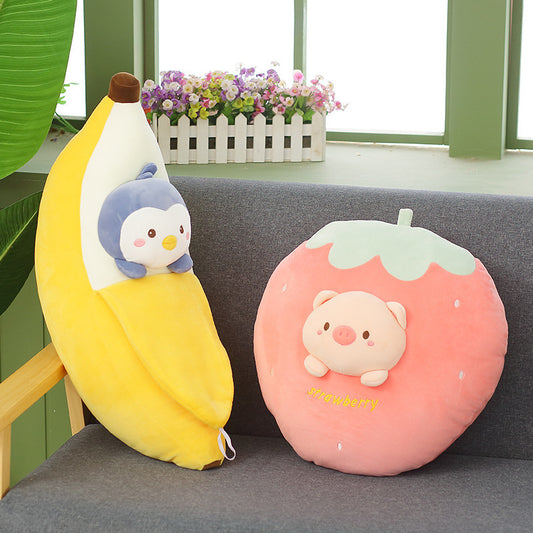 Adorable Fruit-Themed Plush Doll – Soft & Cuddly Toy