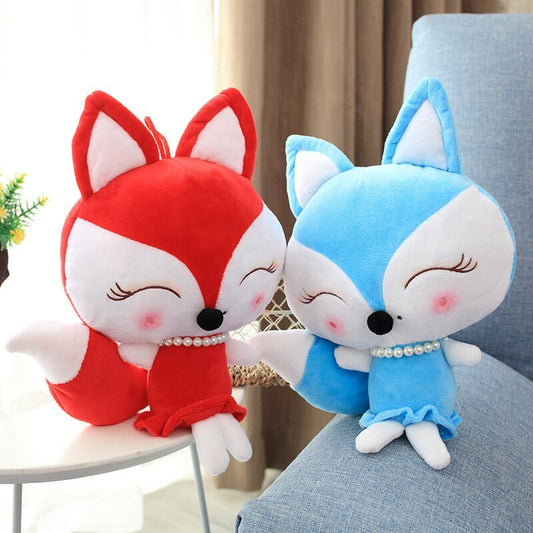 Cute Fox Plush Toy – Soft Short Plush Stuffed Animal