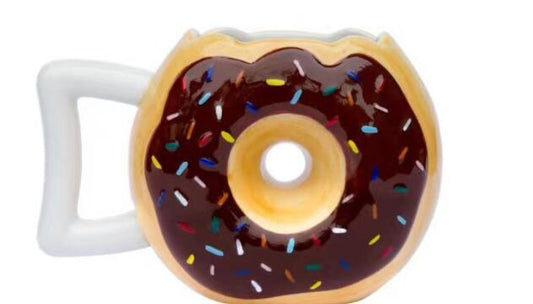Sweet Donut Ceramic Mug – Fun Handcrafted Art Cup