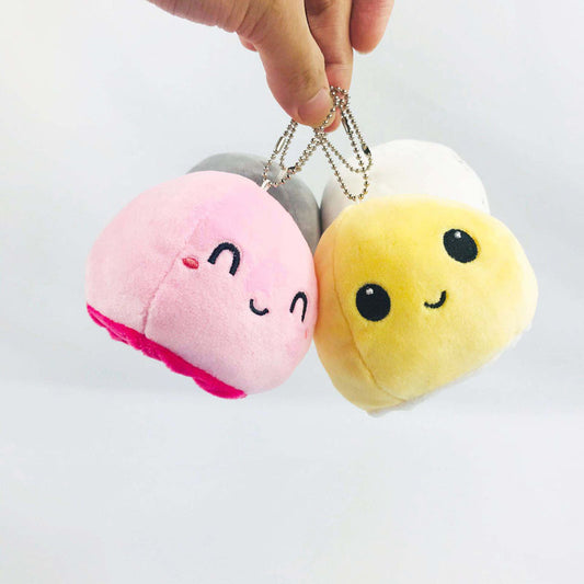 Turn-over 2 In 1 Adorable plush doll keychain