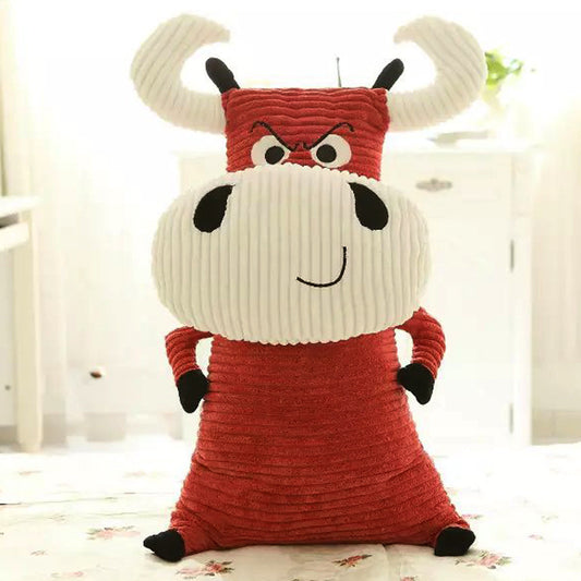 Angry Big cow plush doll